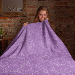 Modernes Lila oder farbiges Abstraktes Muster Fleecedecke