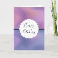 Modernes Lila & rosa Swirren Abstrakt Geburtstag