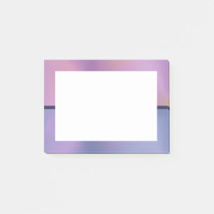 Modernes, Lila-rosa-wirbelndes, abstraktes Design Post-it Klebezettel