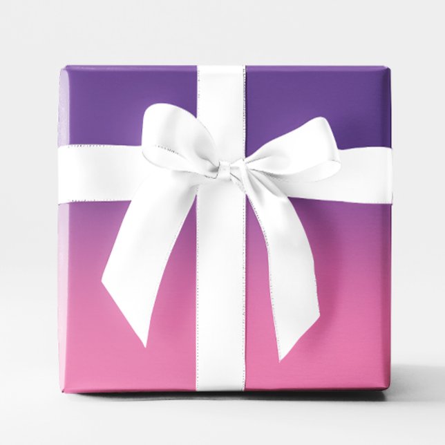 Modernes Lila und rosa Ombre Geschenkpapier (Modern Purple and Pink Ombre Wrapping Paper)