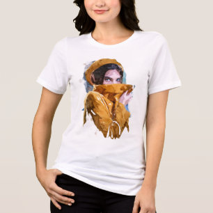 Modernes Line Art T-Shirt I Grafisches T-Shirt I T Tri-Blend Shirt