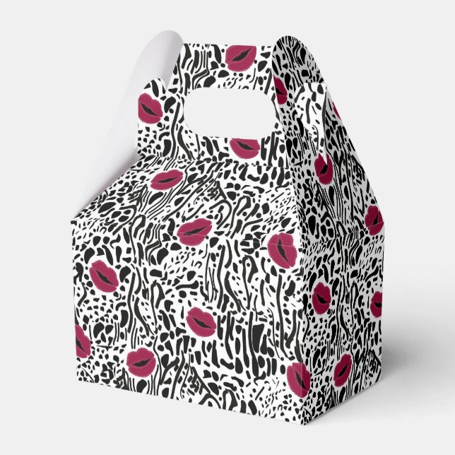Modernes Lipstick - Muster Geschenkschachtel (Vorderseite)