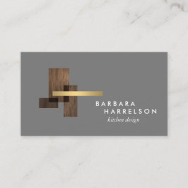 Modernes Logo der Mitte des Jahrhunderts auf dunke Visitenkarte