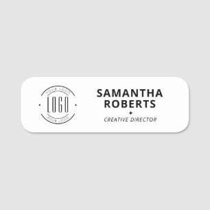 Modernes Logo einfaches Mitarbeiter Magnet-Sicherh Namensschild