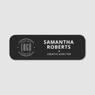Modernes Logo einfaches Mitarbeiter-Magnet-Sicherh Namensschild