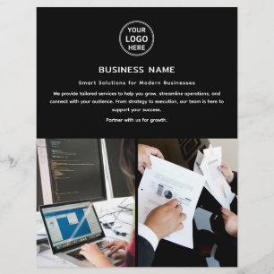 Modernes Logo Foto Beruflich Business Flyer