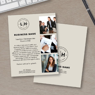 Modernes Logo-Foto Corporate Business Flyer