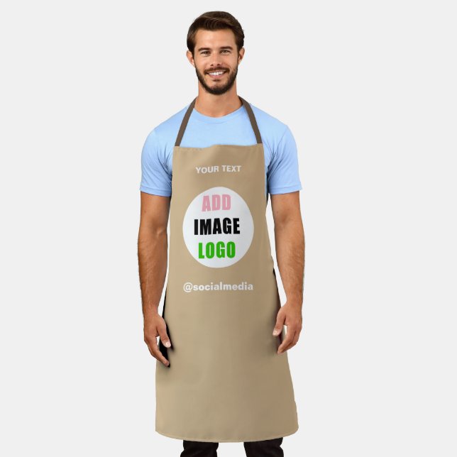 Modernes Logo für Beruflich bearbeitbare Geschäfts Schürze (Getragen)