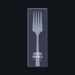 Modernes Logo für blaue Koch, minimalistisch für G Mini Visitenkarte<br><div class="desc">Modernes Logo für blaue Koch,  minimalistisch für Gabel Catering</div>