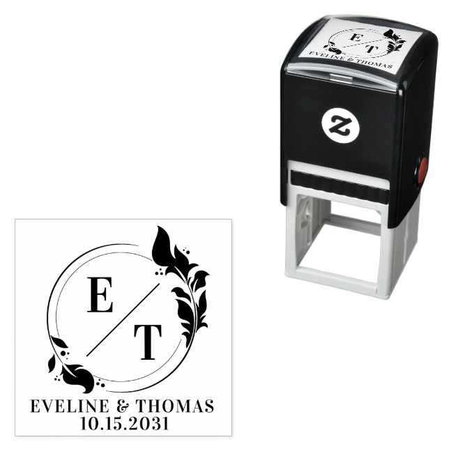 Modernes Logo für die Hochzeitsfeier Permastempel (Beispiel)