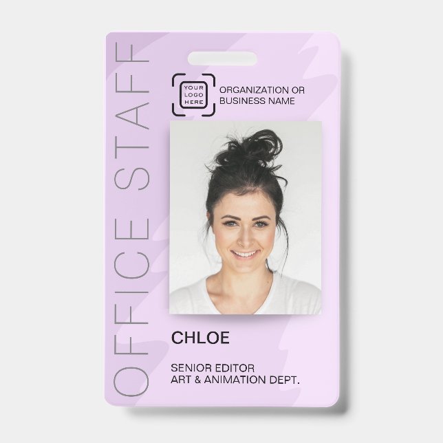 Modernes Logo für Personalausweis-Büro Mitarbeiter Ausweis (Vorderseite)