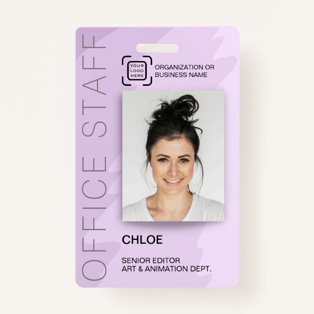 Modernes Logo für Personalausweis-Büro Mitarbeiter Ausweis (Vorderseite)