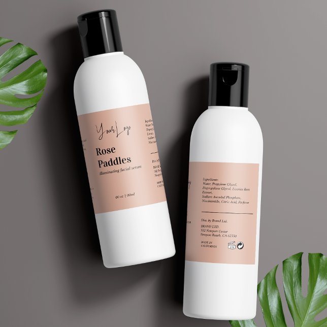 Modernes Logo Kosmetisches Flaschenetiksiegel (Von Creator hochgeladen)