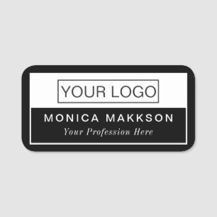 Modernes Logo, Name und Titel Namensschild