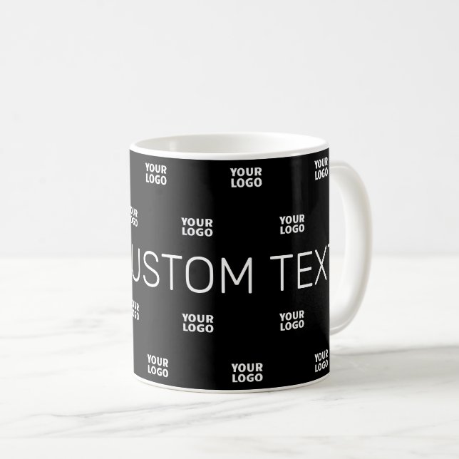 Modernes Logo oder Designmuster mit beliebigem Bil Kaffeetasse (VorderseiteRechts)