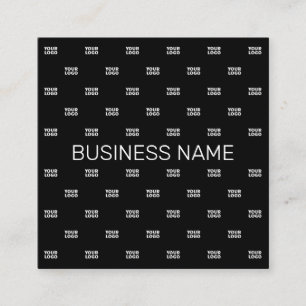 Modernes Logo oder Designmuster mit beliebigem Bil Quadratische Visitenkarte
