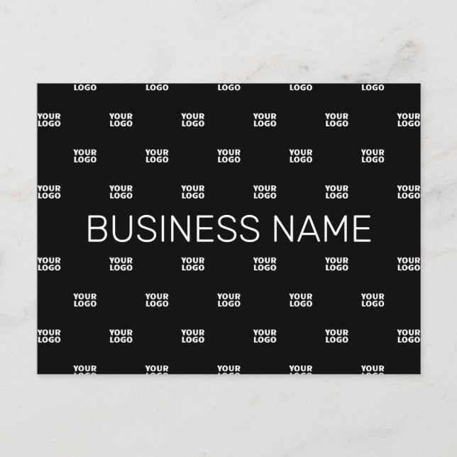 Modernes Logo- oder Designmuster mit jedem Bild Postkarte (Vorderseite)