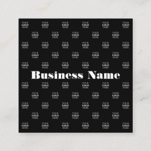 Modernes Logo- oder Designmuster mit jedem Bild Quadratische Visitenkarte