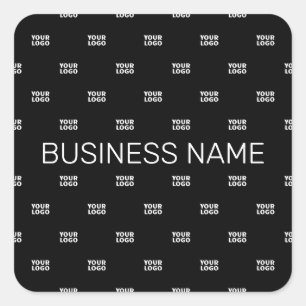 Modernes Logo- oder Designmuster mit jedem Bild Quadratischer Aufkleber