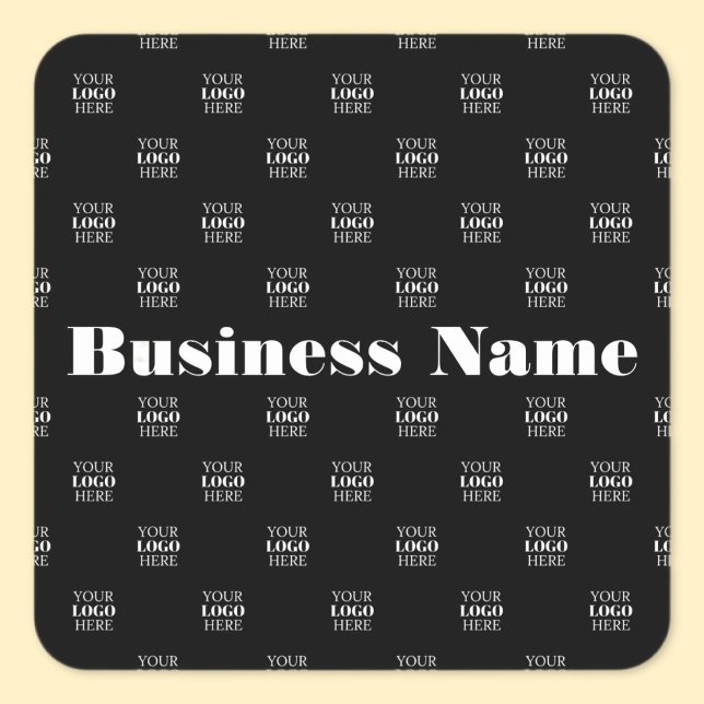 Modernes Logo- oder Designmuster mit jedem Bild Quadratischer Aufkleber (Von Creator hochgeladen)