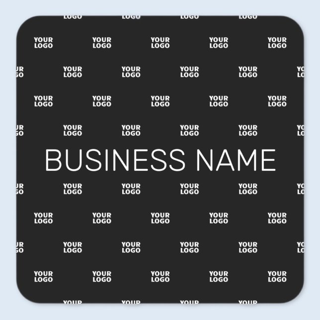 Modernes Logo- oder Designmuster mit jedem Bild Quadratischer Aufkleber (Von Creator hochgeladen)