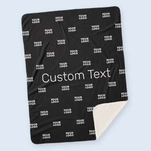 Modernes Logo- oder Designmuster mit jedem Bild Sherpadecke