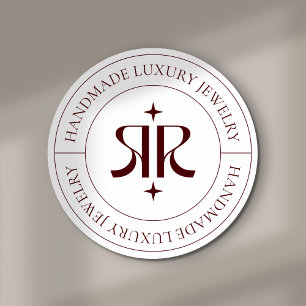 Modernes Logo-Produktverpackungs-Sticker Runder Aufkleber