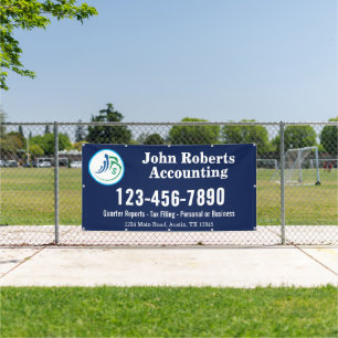Modernes Logo-Schild für Buchhalter Banner