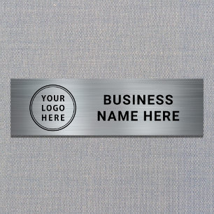 Modernes Logo Silver Company Namensschild