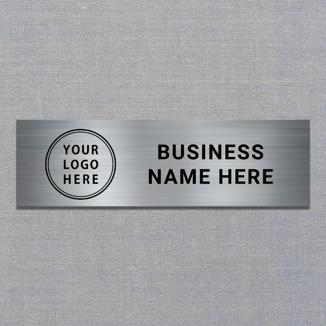 Modernes Logo Silver Company Namensschild (Von Creator hochgeladen)