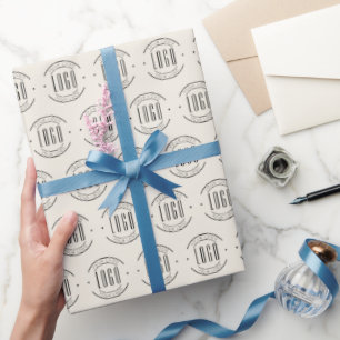 Modernes Logo-Unternehmen Geschenkpapier