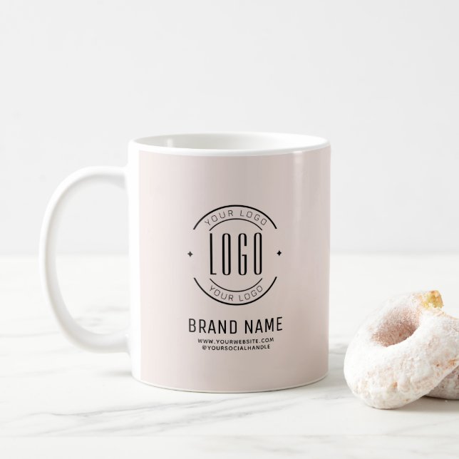 Modernes Logo-Unternehmen Kaffeetasse (Mit Donut)