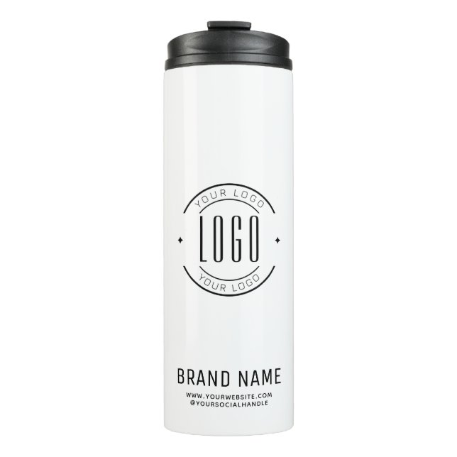 Modernes Logo-Unternehmen Thermosbecher (Vorderseite)