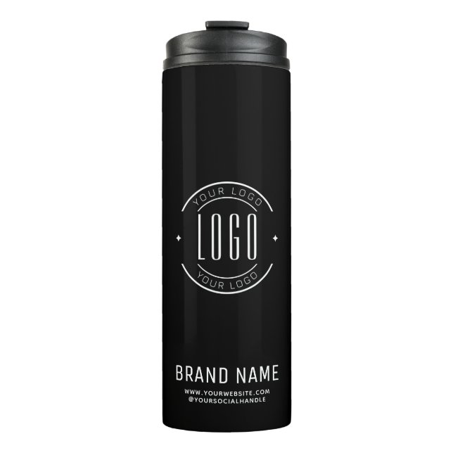 Modernes Logo-Unternehmen Thermosbecher (Vorderseite)