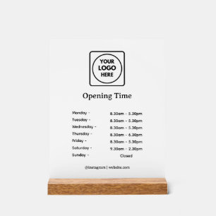 Modernes Logo   Unterzeichnung benutzerdefinierter Acrylschild