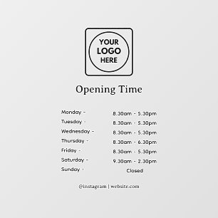 Modernes Logo   Unterzeichnung benutzerdefinierter Fensteraufkleber