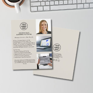 Modernes Logoberater Flyer