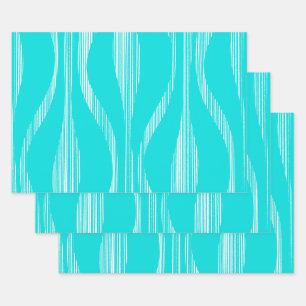 Modernes Lounge-Muster Türkisch Geschenkpapier Set