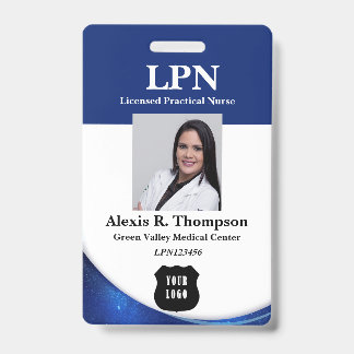 Modernes LPN-Abzeichen Ausweis