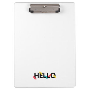 Modernes, lustiges, spielerisches, buntes Design v Klemmbrett