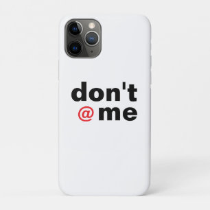 Modernes, lustiges Sprichwort Don't @ Me Black Red Case-Mate iPhone Hülle
