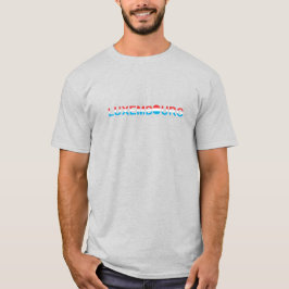 Modernes Luxemburg luxuriöse Flag Souvenir T-Shirt