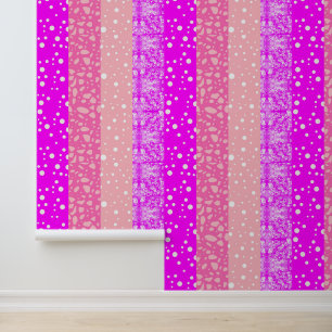 Modernes Mädchenzimmer (Rosa Farben) Floral Tapete