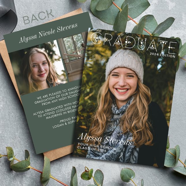 Modernes Magazin für Graduate Foto Ankündigung (Von Creator hochgeladen)