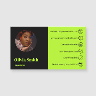 Modernes Magazin für Limone Berufliche Unternehmer Magnetkarte