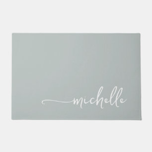Modernes Magazin Green Calligraphy Fußmatte