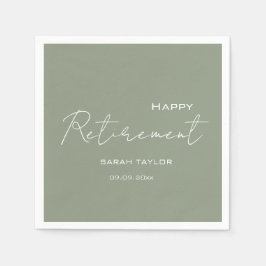 Modernes Magazin Green Happy Rente Personalisiert Serviette
