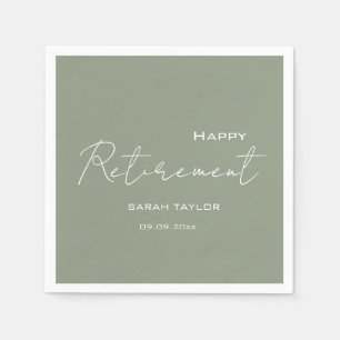 Modernes Magazin Green Happy Rente Personalisiert Serviette