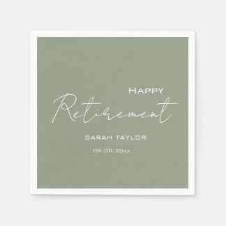 Modernes Magazin Green Happy Rente Personalisiert Serviette