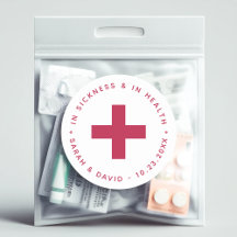 Modernes Magenta Hangover Kit für Krankheit und Ge